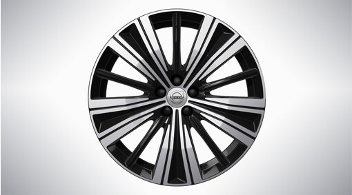 20" 5 radios Multi Spoke Black Diamond Cut - 1186